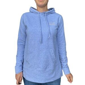 Vineyard Vines Blue Whale Pullover Hoodie Sweatshirt Size Small Woman Logo